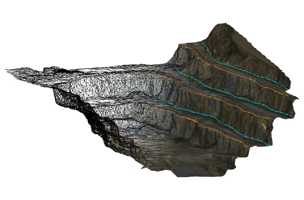 Ejemplo de servicios de drones en minería para análisis de terreno y seguridad.