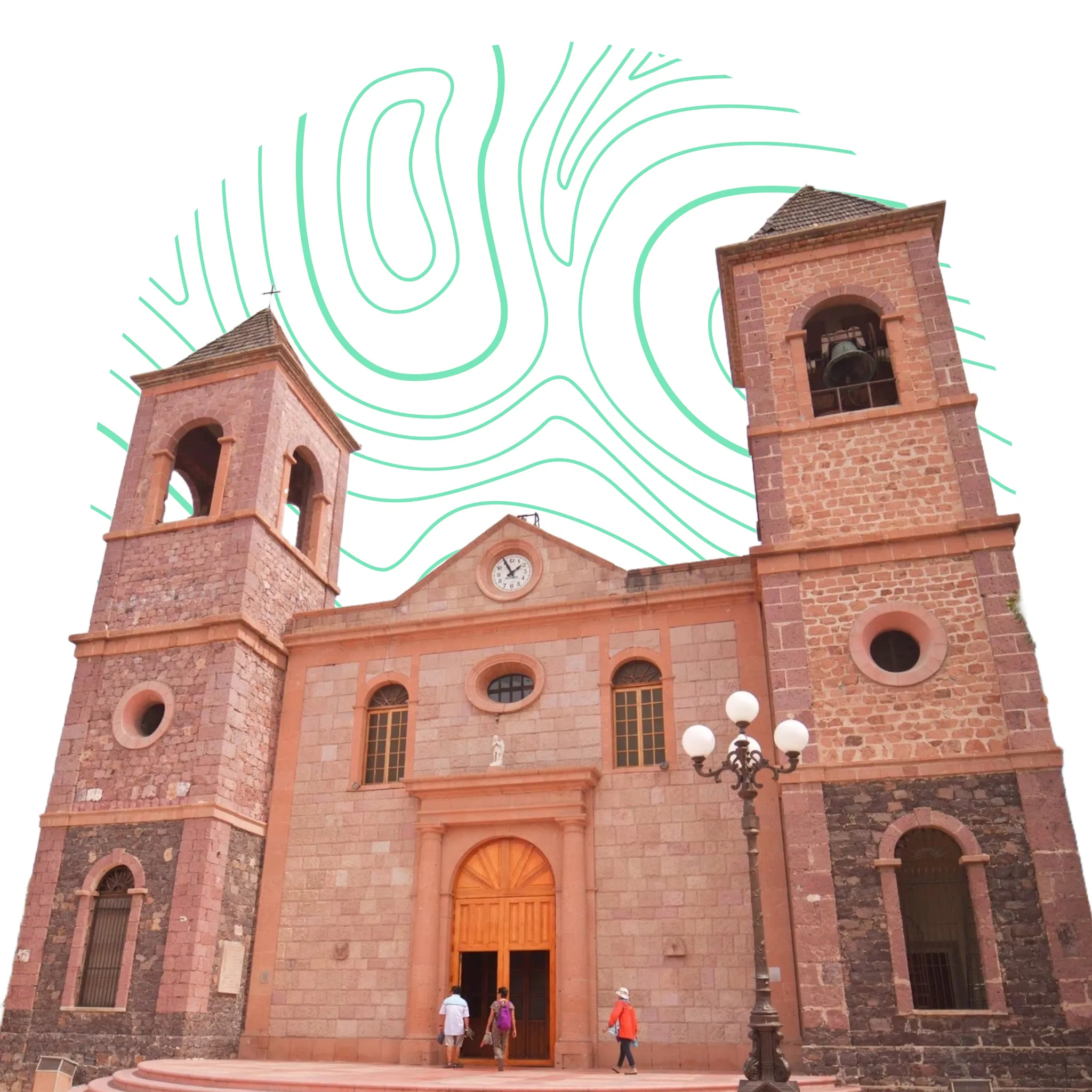 Vista aérea de la Parroquia de La Paz capturada con tecnología de drones.
